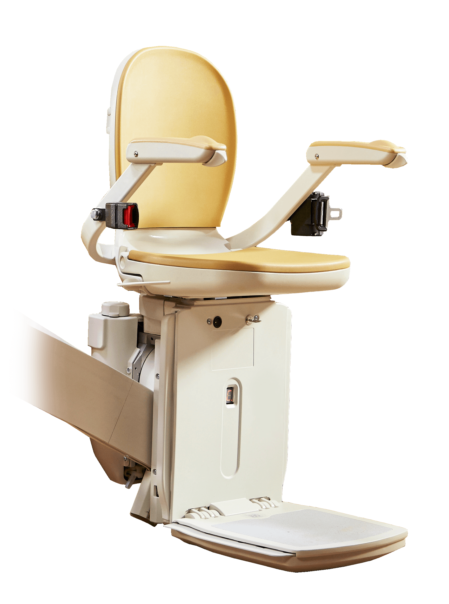 Acorn curved Stairlift angle view in Washington